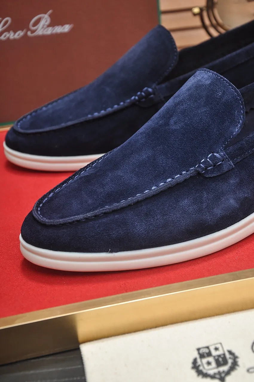 Men's shoes 💰400💶[𝐥𝐨𝐫𝐨 𝐏𝐢𝐚𝐧𝐚] [Couple model] High-end quality, affordable price, LP classic loafers, Italian treasure brand, the only brand that can match Hermès! Only after wearing it do we know that we can’t live up to our feet. Women’s code: 35-40 (customized sizes 34, 41, 42 are non-returnable) Men’s code: 38-44 (customized 45, 46, 47, 48 are non-refundable) Fabric: Customized imported cashmere Lining: Customized imported fetal cowhide Foot: Imported benzene-dyed calfskin Outsole: Exclusive original glass rubber outsole